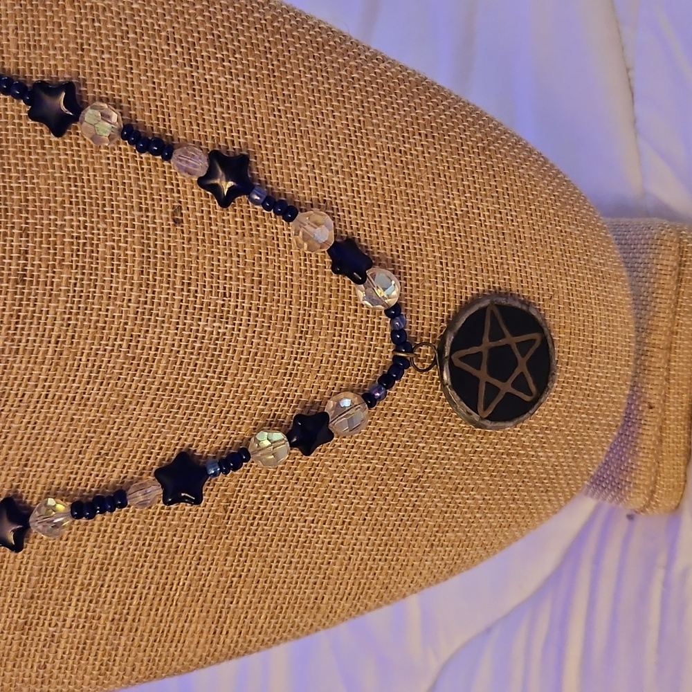 Wiccan Ooak Artiain Pentacle Necklace
